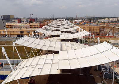 Belvedere in città per vedere i lavori dell’Expo 2015 con i droni