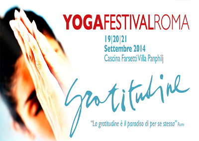 Tre giorni di “Gratitudine” al Festival dello Yoga a Roma