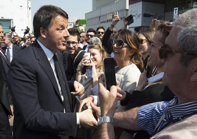 La giornata di Matteo Renzi a Vinitaly